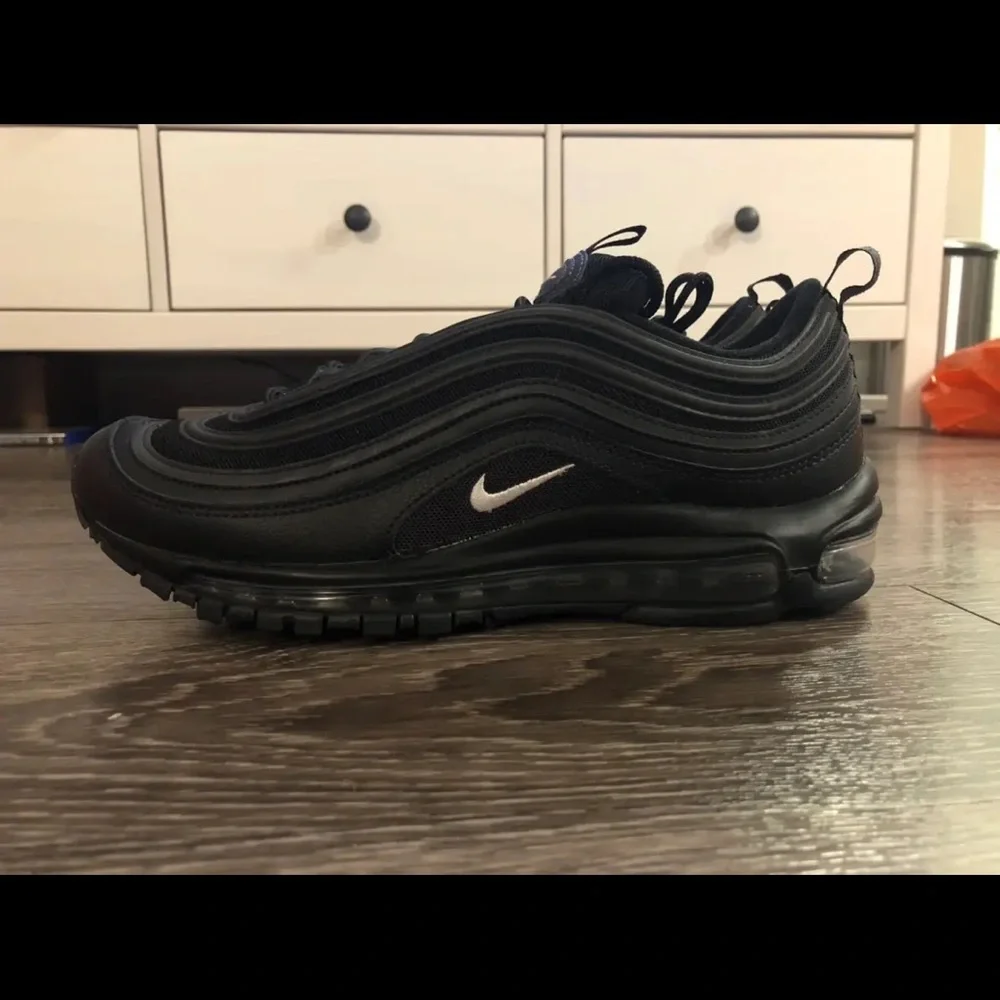 Size 8.5 - Nike Air Max 97 Black Terry Cloth Mens Running Walking Shoes Men main image 4